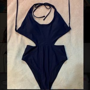 Blue bathing suit